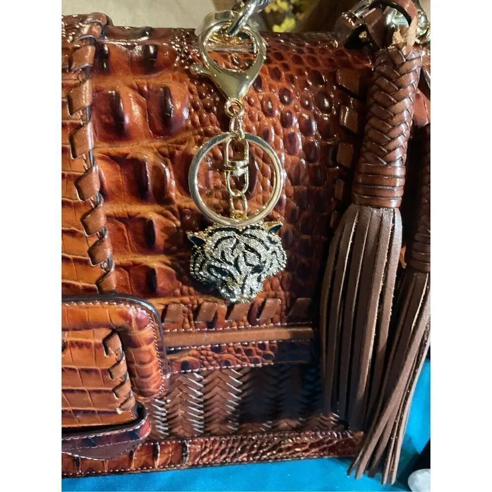 Roaring Tiger Jeweled Keychain - Picture 10 of 10